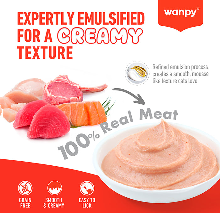 Wanpy Superfoods – Expertly emulsified creamy texture with 100% real meat