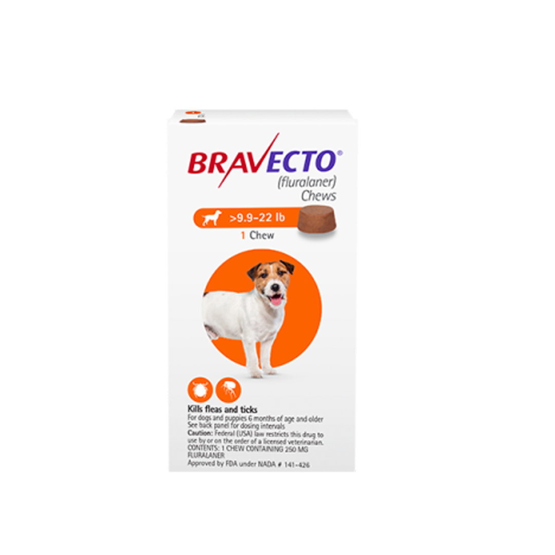 BRAVECTO Chewable Tablet for Small Dogs (4.5–10 kg) – 250 mg x 1 Tablet
