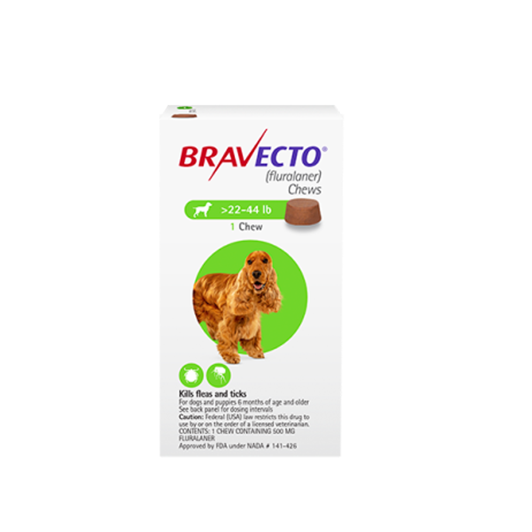 BRAVECTO Chewable Tablet for Medium Dogs (10–20 kg) – 500 mg x 1 Tablet