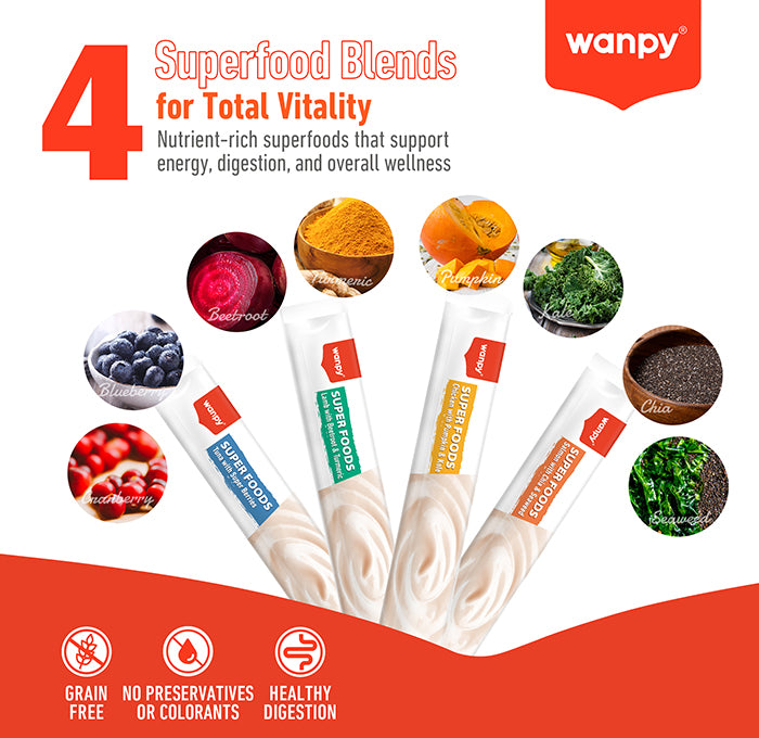 Wanpy Superfoods – 4 superfood blends for total vitality