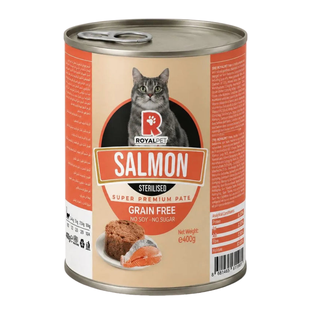 RoyalPet Cat Pâté Salmon Sterilised 400g