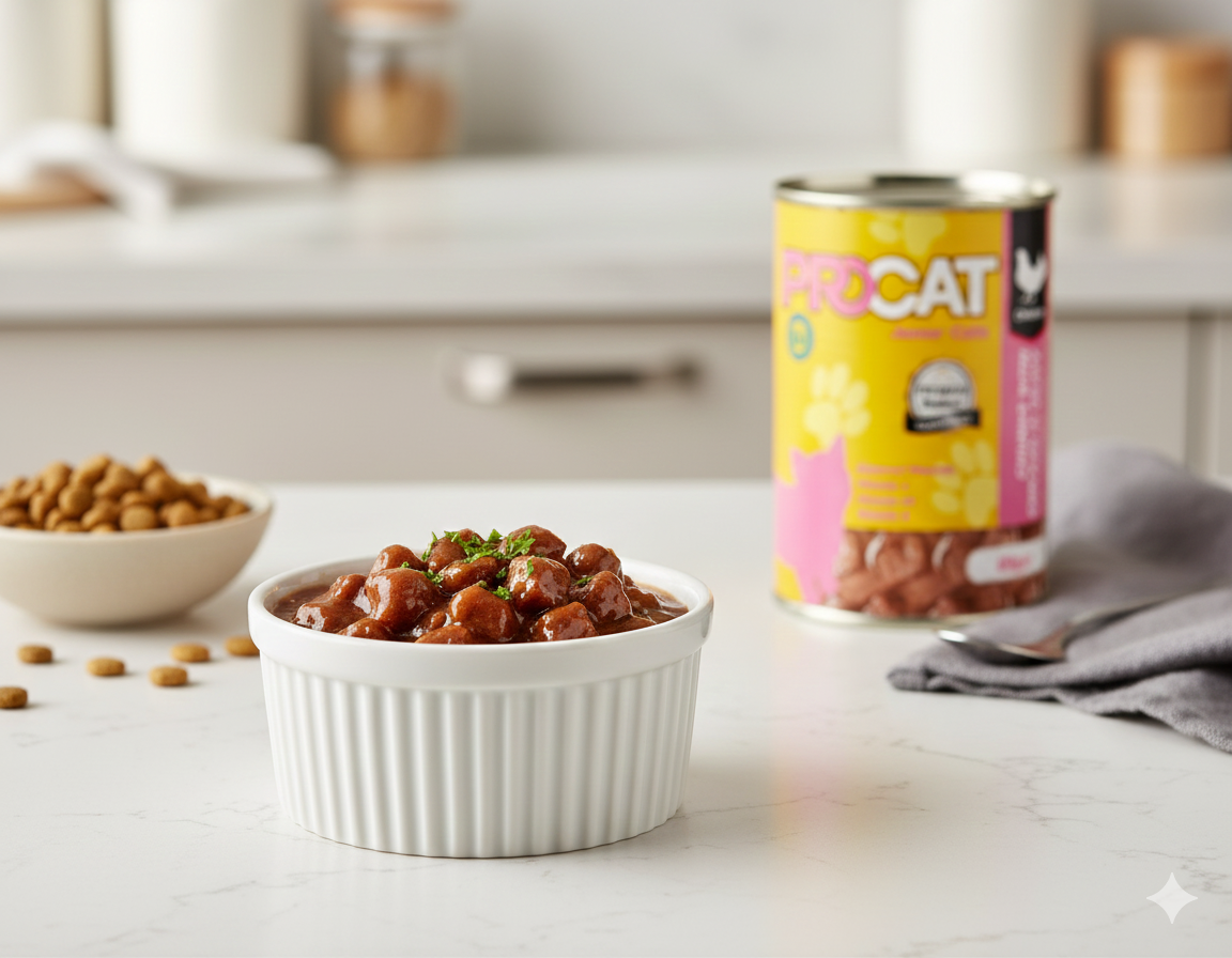 PROCAT Junior Wet Cat Food for Kittens – Chunks with Chicken in Gravy – 415g Can