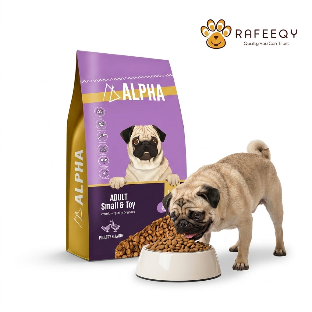 ALPHA Adult Small & Toy Premium Dry Dog Food – Poultry Flavour – 1 kg
