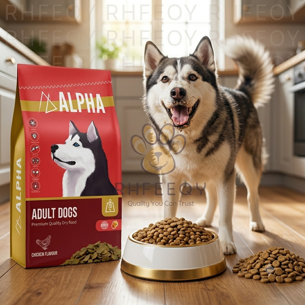 ALPHA Adult Dogs Premium Dry Dog Food – Chicken Flavour – 1 kg