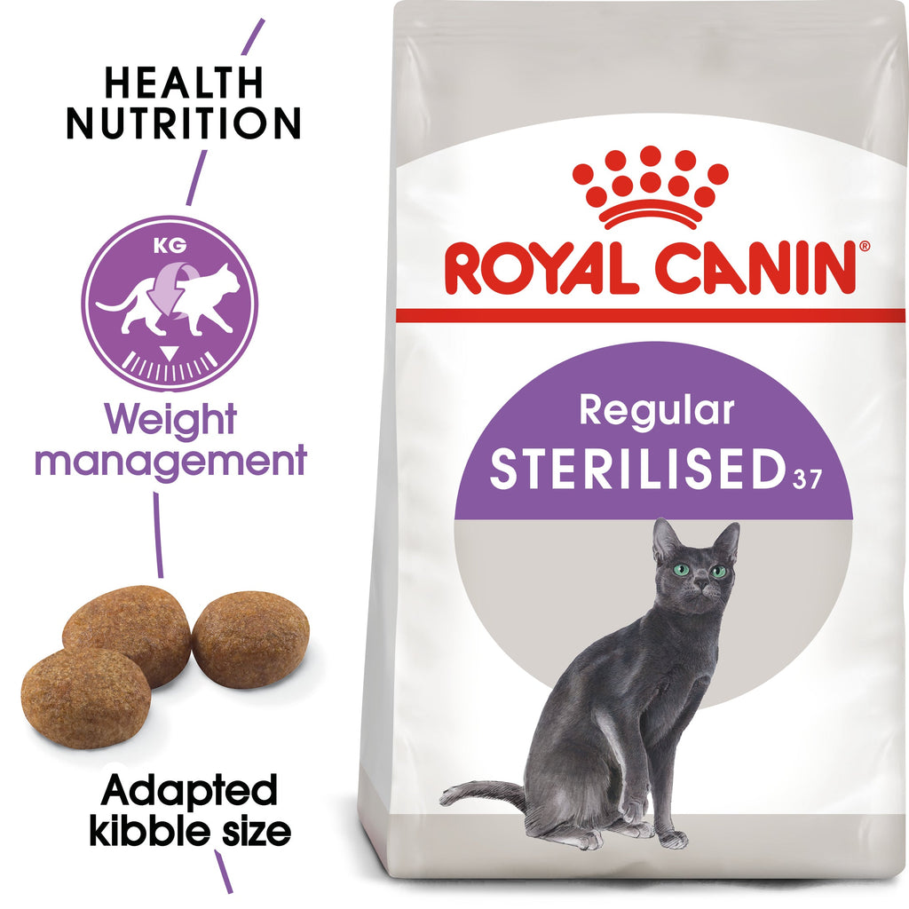 ROYAL CANIN Sterilised 37 Dry Cat Food for Neutered Adult Cats – 2kg