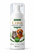 Cova Premium Foam no-rinse cleansing foam for cats and dogs 200ml bottle