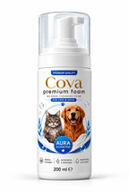 Cova Premium Foam Aura Scented no-rinse cleansing foam for cats and dogs 200ml bottle