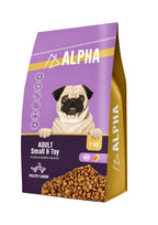 ALPHA Adult Small & Toy Premium Dry Dog Food – Poultry Flavour – 1 kg